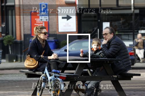 Amsterdam 21 februari 2021
Joost Nijsen  met zijn vriendin en ex van Joost Zwagerman Maaike Pereboom. Maaike heeft een zoontje van Joost Zwagerman