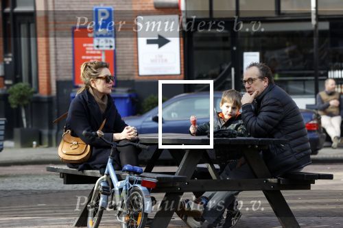 Amsterdam 21 februari 2021
Joost Nijsen  met zijn vriendin en ex van Joost Zwagerman Maaike Pereboom. Maaike heeft een zoontje van Joost Zwagerman