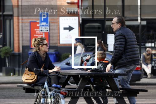 Amsterdam 21 februari 2021
Joost Nijsen  met zijn vriendin en ex van Joost Zwagerman Maaike Pereboom. Maaike heeft een zoontje van Joost Zwagerman