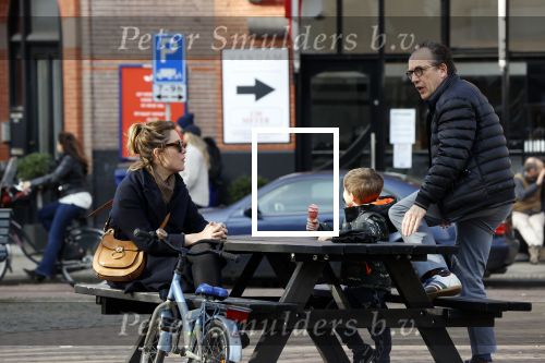 Amsterdam 21 februari 2021
Joost Nijsen  met zijn vriendin en ex van Joost Zwagerman Maaike Pereboom. Maaike heeft een zoontje van Joost Zwagerman