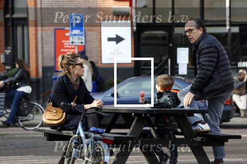 Amsterdam 21 februari 2021
Joost Nijsen  met zijn vriendin en ex van Joost Zwagerman Maaike Pereboom. Maaike heeft een zoontje van Joost Zwagerman