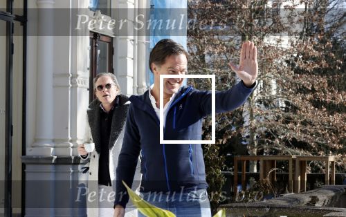Amsterdam 13 februari 2021
Jort Kelder en Mark Rutte bij vondel CS in het vondelpark.