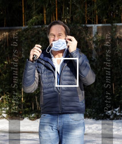 Amsterdam 13 februari 2021
Jort Kelder en Mark Rutte bij vondel CS in het vondelpark.