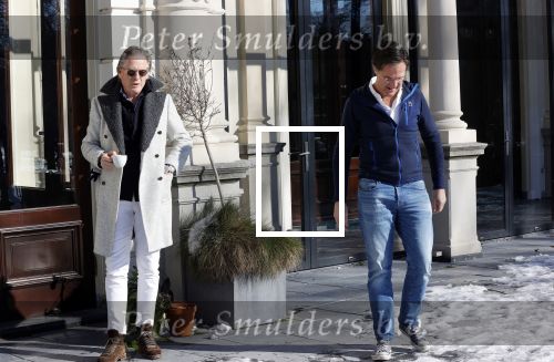Amsterdam 13 februari 2021
Jort Kelder en Mark Rutte bij vondel CS in het vondelpark.