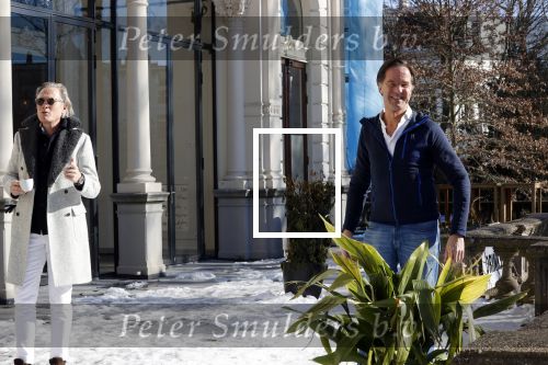 Amsterdam 13 februari 2021
Jort Kelder en Mark Rutte bij vondel CS in het vondelpark.