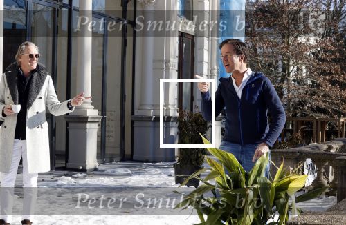 Amsterdam 13 februari 2021
Jort Kelder en Mark Rutte bij vondel CS in het vondelpark.