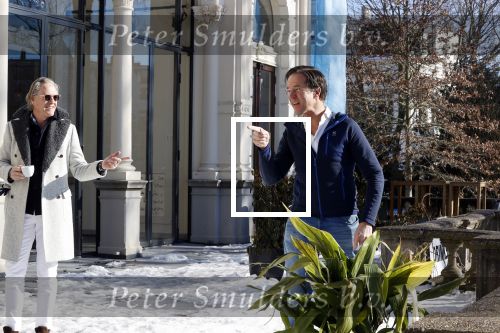 Amsterdam 13 februari 2021
Jort Kelder en Mark Rutte bij vondel CS in het vondelpark.