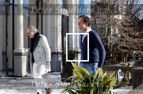 Amsterdam 13 februari 2021
Jort Kelder en Mark Rutte bij vondel CS in het vondelpark.