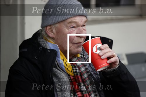 Amsterdam 4 maart 2021
Peter Faber zit elke ochtend tijdens corona bij cafe Kobalt op terras.