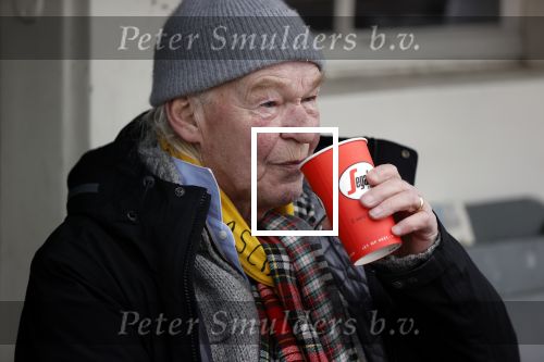 Amsterdam 4 maart 2021
Peter Faber zit elke ochtend tijdens corona bij cafe Kobalt op terras.