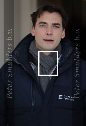 Amsterdam 12 februari 2021
Thierry Baudet en zijn verloofde Davide Heijmans bij de bevroren grachten in Amsterdam.
