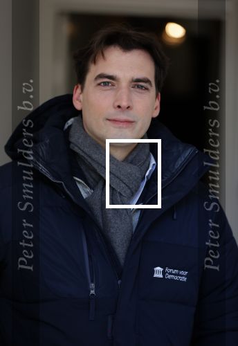 Amsterdam 12 februari 2021
Thierry Baudet en zijn verloofde Davide Heijmans bij de bevroren grachten in Amsterdam.