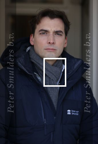 Amsterdam 12 februari 2021
Thierry Baudet en zijn verloofde Davide Heijmans bij de bevroren grachten in Amsterdam.