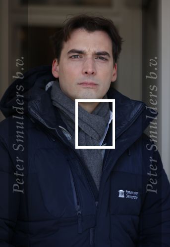 Amsterdam 12 februari 2021
Thierry Baudet en zijn verloofde Davide Heijmans bij de bevroren grachten in Amsterdam.