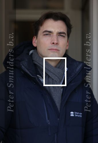 Amsterdam 12 februari 2021
Thierry Baudet en zijn verloofde Davide Heijmans bij de bevroren grachten in Amsterdam.