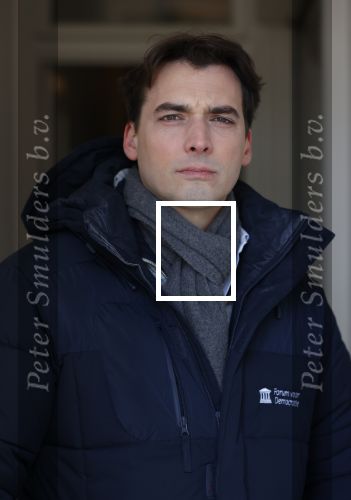 Amsterdam 12 februari 2021
Thierry Baudet en zijn verloofde Davide Heijmans bij de bevroren grachten in Amsterdam.