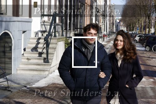 Amsterdam 12 februari 2021
Thierry Baudet en zijn verloofde Davide Heijmans bij de bevroren grachten in Amsterdam.