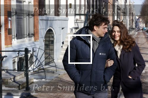 Amsterdam 12 februari 2021
Thierry Baudet en zijn verloofde Davide Heijmans bij de bevroren grachten in Amsterdam.