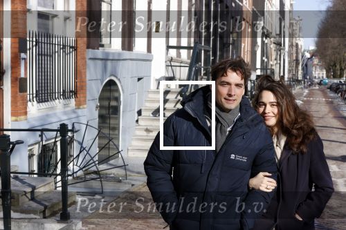 Amsterdam 12 februari 2021
Thierry Baudet en zijn verloofde Davide Heijmans bij de bevroren grachten in Amsterdam.