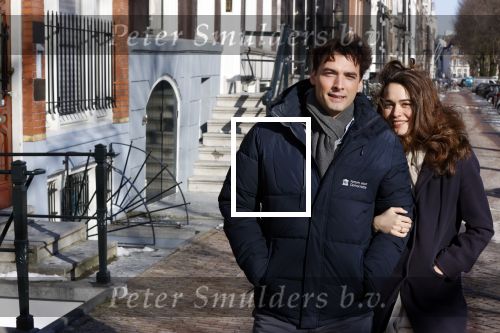 Amsterdam 12 februari 2021
Thierry Baudet en zijn verloofde Davide Heijmans bij de bevroren grachten in Amsterdam.