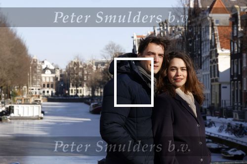 Amsterdam 12 februari 2021
Thierry Baudet en zijn verloofde Davide Heijmans bij de bevroren grachten in Amsterdam.