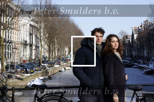 Amsterdam 12 februari 2021
Thierry Baudet en zijn verloofde Davide Heijmans bij de bevroren grachten in Amsterdam.