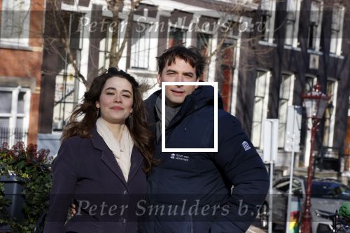 Amsterdam 12 februari 2021
Thierry Baudet en zijn verloofde Davide Heijmans bij de bevroren grachten in Amsterdam.