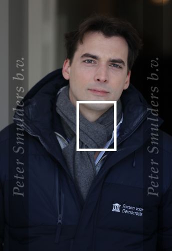 Amsterdam 12 februari 2021
Thierry Baudet en zijn verloofde Davide Heijmans bij de bevroren grachten in Amsterdam.