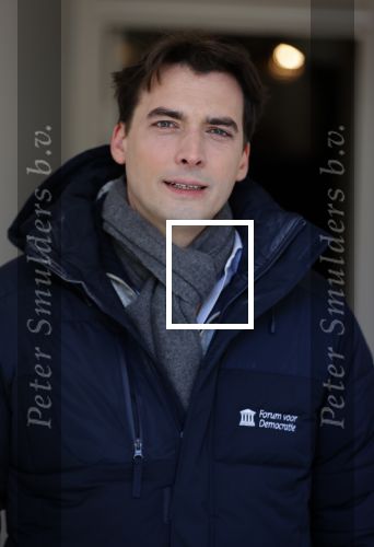 Amsterdam 12 februari 2021
Thierry Baudet en zijn verloofde Davide Heijmans bij de bevroren grachten in Amsterdam.