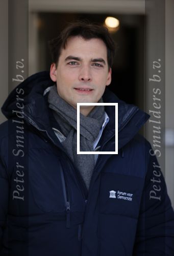 Amsterdam 12 februari 2021
Thierry Baudet en zijn verloofde Davide Heijmans bij de bevroren grachten in Amsterdam.