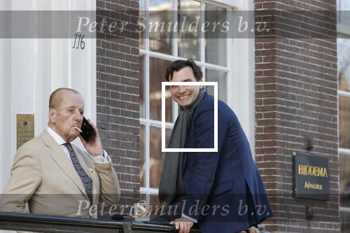 Amsterdam 26 februari 2021
Theo Hiddema en Thierry Baudet voor het huis / praktijk van Theo op de gracht in Amsterdam.