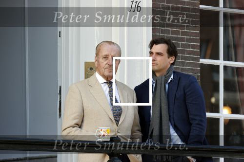 Amsterdam 26 februari 2021
Theo Hiddema en Thierry Baudet voor het huis / praktijk van Theo op de gracht in Amsterdam.