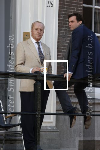 Amsterdam 26 februari 2021
Theo Hiddema en Thierry Baudet voor het huis / praktijk van Theo op de gracht in Amsterdam.