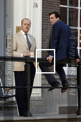 Amsterdam 26 februari 2021
Theo Hiddema en Thierry Baudet voor het huis / praktijk van Theo op de gracht in Amsterdam.