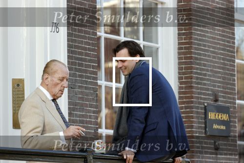 Amsterdam 26 februari 2021
Theo Hiddema en Thierry Baudet voor het huis / praktijk van Theo op de gracht in Amsterdam.