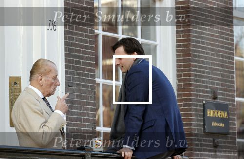 Amsterdam 26 februari 2021
Theo Hiddema en Thierry Baudet voor het huis / praktijk van Theo op de gracht in Amsterdam.