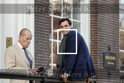 Amsterdam 26 februari 2021
Theo Hiddema en Thierry Baudet voor het huis / praktijk van Theo op de gracht in Amsterdam.