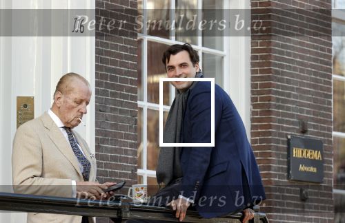 Amsterdam 26 februari 2021
Theo Hiddema en Thierry Baudet voor het huis / praktijk van Theo op de gracht in Amsterdam.