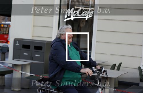 Den Haag 2 maart 2021
Ton Elias fietst door het centrum van Den Haag naar zijn huis toe