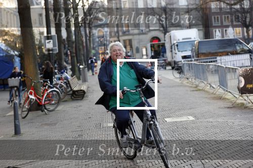 Den Haag 2 maart 2021
Ton Elias fietst door het centrum van Den Haag naar zijn huis toe
