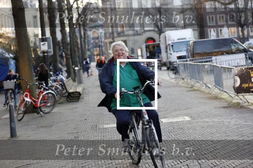 Den Haag 2 maart 2021
Ton Elias fietst door het centrum van Den Haag naar zijn huis toe