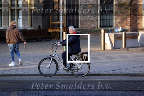 Den Haag 2 maart 2021
Ton Elias fietst door het centrum van Den Haag naar zijn huis toe