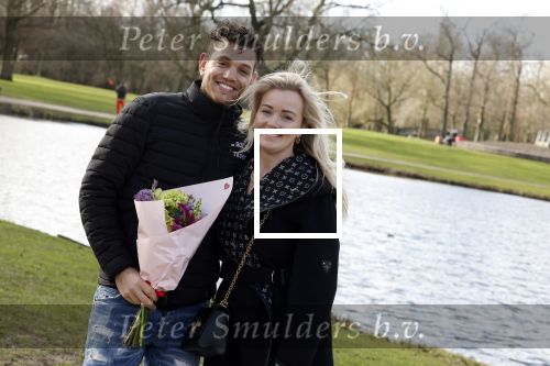 Amsterdam 14 februari 2022
Chahid Charak ( Dutch Performante) met zijn vrouw in het vondelpark en Amsterdam zuid.