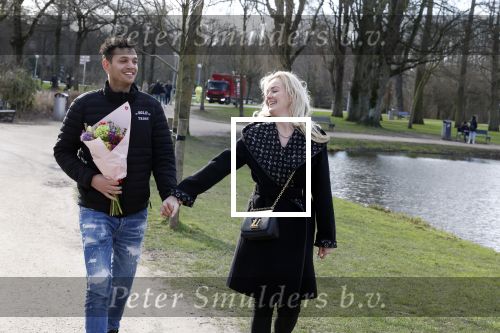 Amsterdam 14 februari 2022
Chahid Charak ( Dutch Performante) met zijn vrouw in het vondelpark en Amsterdam zuid.