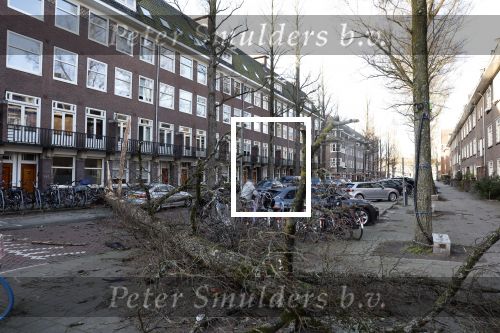 Amsterdam 19 februari 2022
Ellemieke Vermolen is tijdens de storm onder een boom terecht gekomen met haar auto.