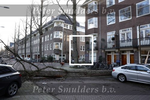 Amsterdam 19 februari 2022
Ellemieke Vermolen is tijdens de storm onder een boom terecht gekomen met haar auto.
