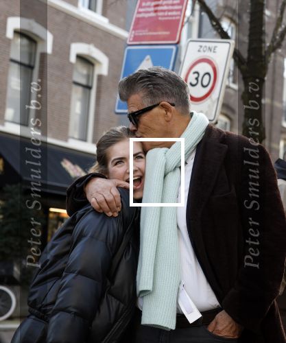 Amsterdam 26 februari 2022
Emile Ratelband met zijn dochter op de pc hooftstraat