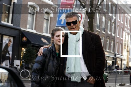 Amsterdam 26 februari 2022
Emile Ratelband met zijn dochter op de pc hooftstraat