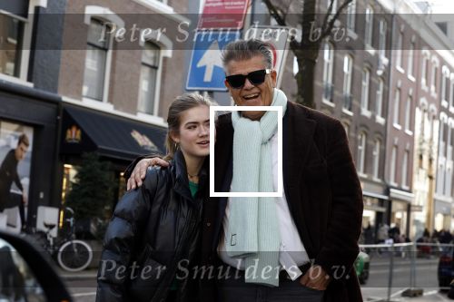 Amsterdam 26 februari 2022
Emile Ratelband met zijn dochter op de pc hooftstraat