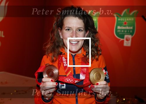 Schiphol 21 februari 2022
De olympische sporters en medaille winnaars komen terug uit Peking en worden gehuldigd in het Hilton Hotel. Ireen Wust
